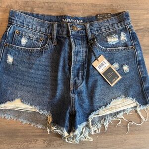 Lincoln Women's Distressed Blue Jean Shorts